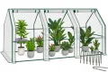 VOUNOT Gewächshaus Mini 180x90x90 cm mit 2 Rolltür, Klein Foliengewächshaus für Balkon, Garten, Tomatengewächshaus Stabil Winterfest Wetterfest, Verstärkte PE-Folie 135g/m², Grün - Thumbnail 10