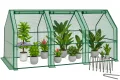 VOUNOT Gewächshaus Mini 180x90x90 cm mit 2 Rolltür, Klein Foliengewächshaus für Balkon, Garten, Tomatengewächshaus Stabil Winterfest Wetterfest, Verstärkte PE-Folie 135g/m², Weiß - Thumbnail 8