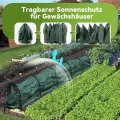 Pflanztunnel Netz, Garden Folientunnel 300x30x45cm, Faltbar Gartentunnel, Frühbeet Schutztunnel Gewächshaus mit Stecksystem, 6 Tunnelbögen Aufzucht Hochbeet Gemüsebeet Pflanzentunnel (Grün) - Thumbnail 8
