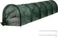 Pflanztunnel Netz, Garden Folientunnel 300x30x45cm, Faltbar Gartentunnel, Frühbeet Schutztunnel Gewächshaus mit Stecksystem, 6 Tunnelbögen Aufzucht Hochbeet Gemüsebeet Pflanzentunnel (Grün) - Thumbnail 1