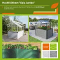 Vitavia Hochfrühbeet Gaia Jumbo Hoch- & Frühbeet | Aluminium, 122 x 83 x 137 cm | 4 mm Hohlkammerplatten | Rückenschonendes Gärtnern | Wetterfester Unterbau | Optimale Wachstumsbedingungen - Thumbnail 5