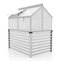 Vitavia Hochfrühbeet Gaia Jumbo Hoch- & Frühbeet | Aluminium, 122 x 83 x 137 cm | 4 mm Hohlkammerplatten | Rückenschonendes Gärtnern | Wetterfester Unterbau | Optimale Wachstumsbedingungen - Thumbnail 8