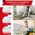 Schroth Home Frühbeet, Frühbeetaufsatz, Frühbeetkasten, Anzuchtkasten für Hochbeet, Blumenkasten, Anzucht Gewächshaus, Hochbeet Abdeckung, Pflanzkasten Minigewächshaus – 120 x 80 x 40 cm - Thumbnail 4