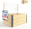 Schroth Home Frühbeet, Frühbeetaufsatz, Frühbeetkasten, Anzuchtkasten für Hochbeet, Blumenkasten, Anzucht Gewächshaus, Hochbeet Abdeckung, Pflanzkasten Minigewächshaus – 120 x 80 x 40 cm - Thumbnail 8