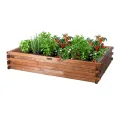 Greenspot - Hochbeet Holz - Kräuterbeet für Garten - 120x80 - aus Echtholz, Imprägniert - Gemüsebeet, Blumenbeet, Pflanzkübel XXL, Pflanzkasten - Timber Palisanderbraun - Thumbnail 2