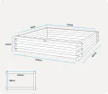 Greenspot - Hochbeet Holz - Kräuterbeet für Garten - 120x80 - aus Echtholz, Imprägniert - Gemüsebeet, Blumenbeet, Pflanzkübel XXL, Pflanzkasten - Timber Palisanderbraun - Thumbnail 5