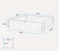 Greenspot - Hochbeet Holz - Kräuterbeet für Garten - 100x100 - aus Echtholz, Imprägniert - Gemüsebeet, Blumenbeet, Pflanzkübel XXL, Pflanzkasten - Timber Palisanderbraun - Thumbnail 4