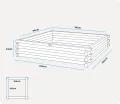 Greenspot - Hochbeet Holz - Kräuterbeet für Garten - 100x100 - aus Echtholz, Imprägniert - Gemüsebeet, Blumenbeet, Pflanzkübel XXL, Pflanzkasten - Timber Palisanderbraun Dunkel - Thumbnail 6