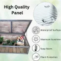 Garden Mile Großes Gartengewächshaus aus Holz mit 3 Etagen, robustes, transparentes Frühbeet für den Außenbereich, Polycarbonat, Gewächshaus, Garten, Gewächshaus, Outdoor, Blumen, Gemüse - Thumbnail 4