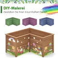 COSTWAY Erhöhtes Hochbeet Holz, Gartenbeet tief, Pflanzkasten mit offenem Boden, für Balkon Garten Terrasse, Pflanzenbeet L-förmig, Kräuterbeet Pflanzkasten, Tannenholz, 120 x 120 x 63 cm (Braun) - Thumbnail 8