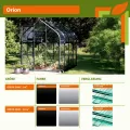 Vitavia Gewächshaus Orion 5000" | 5,0 m² | 3 mm ESG | Schwarz pulverbeschichtet | Formschönes Runddach | Doppelschiebetür & Dachfenster | Langlebig & stilvoll - Thumbnail 3