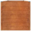 Festnight Hochbeet Metall Cortenstahl Rostig 240x80x77 cm Hochbeete für Garten Balkon Terrasse Kräuterbeet Pflanzkübel Gemüsebeet Pflanzkasten Hochbeet Blumenkübel Blumenkasten - Thumbnail 5