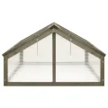 Festnight Frühbeet Gewächshaus Mini Frühbeetaufsatz Frühbeetkasten Holz Hochbeet Abdeckung Kleines Treibhaus Pflanzkasten Minigewächshaus Blumenkasten mit Dach 114x80x50 cm - Thumbnail 5