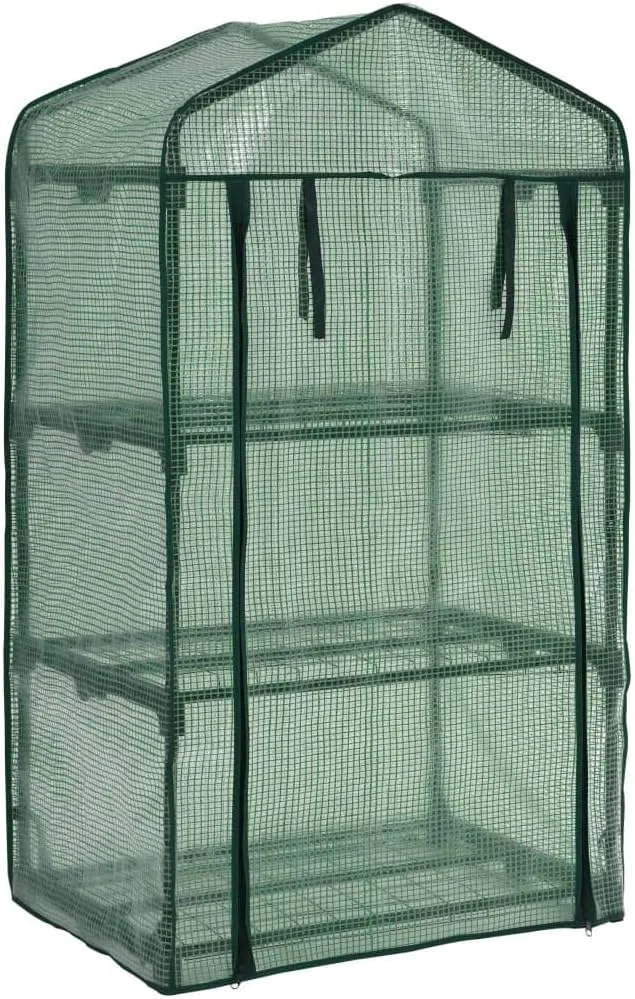3-stufiges Mini-Gewächshaus 69 x 49 x 125 cm, Frühbeet, Tomatenhaus, Treibhaus, Greenhouse, Garten Zubehör – Bild 5