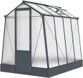 Westmann Natura 68 | Aluminium Gewächshaus mit Fundament | 248x188x227 cm | Doppelstegplatten 4 mm | UV-beständig | Inkl. Entwässerungssystem & Dachfenster | Anthrazit - Thumbnail 4