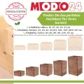 Hochbeet Holz, Kräuterbeet, Gartenbeet, Pflanzkasten, Blumenbeet, für Garten und Terrasse, Kiefernholz, Massivholz, Naturholz, Gemüsegarten, Abmessungen 36x120x30 cm, Farbe: Braun - Thumbnail 3