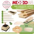 Hochbeet Holz, Kräuterbeet, Gartenbeet, Pflanzkasten, Blumenbeet, für Garten und Terrasse, Kiefernholz, Massivholz, Naturholz, Gemüsegarten, Abmessungen 36x120x30 cm, Farbe: Braun - Thumbnail 4