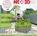Hochbeet Holz, Kräuterbeet, Gartenbeet, Pflanzkasten, Blumenbeet, für Garten und Terrasse, Kiefernholz, Massivholz, Naturholz, Gemüsegarten, Abmessungen 18x63x30 cm, Farbe: Braun - Thumbnail 4