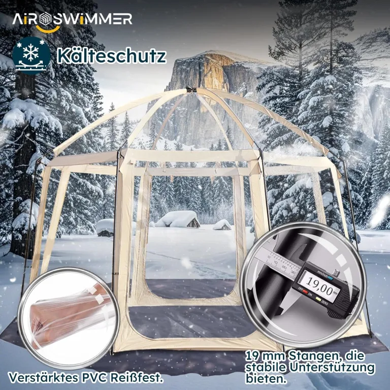 Bubble Zelt, Transparentes Zelt im Freien, Garten Iglu, Bubble House Zelt, Zelt Outdoorbubble, Bubble Iglu Zelt, Iglu Pavillon, Iglu-Kuppel, Garten, Terrasse, Überdachung, Unterschlupf. – Bild 3
