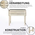 Hochbeet auf Stelzen STELZO M 85x40x75 (BxTxH) - Erhöhtes Blumenbeet aus Holz für Innen- & Außenbereich - Kräuterbeet aus natürlicher Kiefer für Garten, Balkon und Terrasse, 100% Nachhaltig - Thumbnail 4