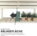 Hochbeet auf Stelzen STELZO L 123x61x75 (BxTxH) - Erhöhtes Blumenbeet aus Holz für Innen- & Außenbereich - Kräuterbeet aus natürlicher Kiefer für Garten, Balkon und Terrasse 100% Nachhaltig - Thumbnail 4