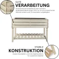 Hochbeet auf Stelzen STELZO L 123x61x75 (BxTxH) - Erhöhtes Blumenbeet aus Holz für Innen- & Außenbereich - Kräuterbeet aus natürlicher Kiefer für Garten, Balkon und Terrasse 100% Nachhaltig - Thumbnail 6