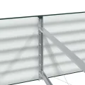 vidaXL Hochbeet Grün 400 x 80 x 44 cm Stahl, Garten- und Terrassenpflanzentopf aus Stahl, langlebig, modern, für Blumen und Pflanzen, minimalistisches Design - Thumbnail 7