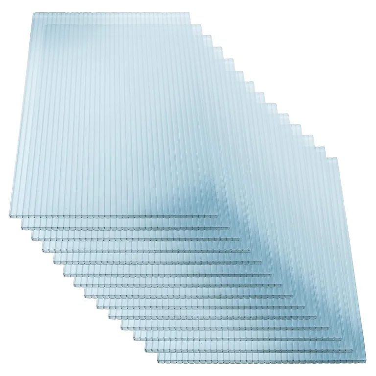 Gewächshausplatten 5 Stk. | Hohlkammerplatten Doppelstegplatten 4mm | Platten für Gewächshaus | 605 x 1210 mm – Bild 1