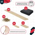 KOTARBAU® Tiefbeet Blumenkasten aus Holz 200x100x27cm Pflanzkästen Naturfarbe Hochbeet Kräuterbeete Pflanzkübel groß Anzuchtbeet Hochbeete für Garten Gemüsezucht Gemüsekiste + Handschuhe mit Krallen - Thumbnail 5