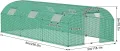 Gewächshaus Foliengewächshaus 3x6 m Folientunnel Tomatengewächshaus Tomatenhaus 18 m² mit 6 Fenster Treibhaus Tomatendach Gartengewächshäuser für Anzucht & Pflanzenzucht - Thumbnail 2