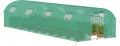 Gewächshaus Foliengewächshaus 3x8 m Folientunnel Tomatengewächshaus Tomatenhaus 24 m² mit 8 Fenster Treibhaus Tomatendach Gartengewächshäuser für Anzucht & Pflanzenzucht - Thumbnail 1
