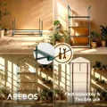 Arebos Premium Foliengewächshaus Gewächshaus mit 4 Etagen - 70 x 50 x 158 cm Treibhaus mit 4 Regalen - Platzsparend, Hochwertiges Anzuchthaus Garten Balkon Stabil & Einfach zu Montieren - Thumbnail 5
