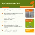 Vitavia Anlehn-Gewächshaus Styx 1300", schwarz, 1,3 m², 3 mm ESG | Wetterfestes & stabiles Wand-Gewächshaus zur Pflanzenanzucht | Ideales Treibhaus für Gemüse, Kräuter & Blumen - Thumbnail 4