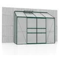 Vitavia Anlehn-Gewächshaus Styx 1300", schwarz, 1,3 m², 3 mm ESG | Wetterfestes & stabiles Wand-Gewächshaus zur Pflanzenanzucht | Ideales Treibhaus für Gemüse, Kräuter & Blumen - Thumbnail 8