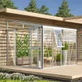 Vitavia Anlehn-Gewächshaus Athena 7000", Aluminium, 7,0 m², 3 mm ESG, 10 mm HKP | Wetterfestes & stabiles Wand-Gewächshaus zur Pflanzenanzucht | Ideales Treibhaus für Gemüse, Kräuter & Blumen - Thumbnail 5