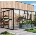 Vitavia Anlehn-Gewächshaus Helena 11900", schwarz, 11,9 m², 3 mm ESG, 10 mm HKP | Wetterfestes & stabiles Wand-Gewächshaus zur Pflanzenanzucht | Ideales Treibhaus für Gemüse, Kräuter & Blumen - Thumbnail 9