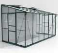 Vitavia Anlehn-Gewächshaus Osiris 7800", smaragd, 7,8 m², 4 mm HKP | Wetterfestes & stabiles Wand-Gewächshaus zur Pflanzenanzucht | Ideales Treibhaus für Gemüse, Kräuter & Blumen - Thumbnail 8