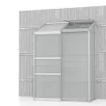 Vitavia Anlehn-Gewächshaus Ida 1300", Aluminium eloxiert, 1,3 m², 3 mm ESG | Wetterfestes & stabiles Wand-Gewächshaus zur Pflanzenanzucht | Ideales Treibhaus für Gemüse, Kräuter & Blumen - Thumbnail 8