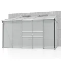 Vitavia Anlehn-Gewächshaus Ida 1300", Aluminium eloxiert, 1,3 m², 3 mm ESG | Wetterfestes & stabiles Wand-Gewächshaus zur Pflanzenanzucht | Ideales Treibhaus für Gemüse, Kräuter & Blumen - Thumbnail 9