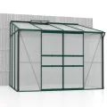 Vitavia Anlehn-Gewächshaus Osiris 5200", smaragd, 5,2 m², 4 mm HKP | Wetterfestes & stabiles Wand-Gewächshaus zur Pflanzenanzucht | Ideales Treibhaus für Gemüse, Kräuter & Blumen - Thumbnail 1