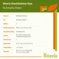 Vitavia Anlehn-Gewächshaus Styx 3300", Aluminium eloxiert, 3,3 m², 3 mm ESG | Wetterfestes & stabiles Wand-Gewächshaus zur Pflanzenanzucht | Ideales Treibhaus für Gemüse, Kräuter & Blumen - Thumbnail 5