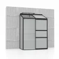 Vitavia Anlehn-Gewächshaus Styx 3300", Aluminium eloxiert, 3,3 m², 3 mm ESG | Wetterfestes & stabiles Wand-Gewächshaus zur Pflanzenanzucht | Ideales Treibhaus für Gemüse, Kräuter & Blumen - Thumbnail 7
