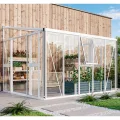 Vitavia Anlehn-Gewächshaus Helena 8600", weiß, 8,6 m², 3 mm ESG, 10 mm HKP | Wetterfestes & stabiles Wand-Gewächshaus zur Pflanzenanzucht | Ideales Treibhaus für Gemüse, Kräuter & Blumen - Thumbnail 4