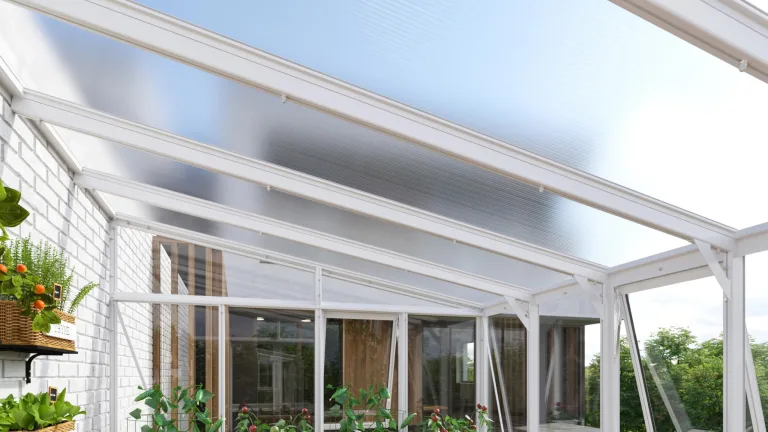 Vitavia Anlehn-Gewächshaus Helena 7000", Aluminium, 7,0 m², 3 mm ESG, 10 mm HKP | Wetterfestes & stabiles Wand-Gewächshaus zur Pflanzenanzucht | Ideales Treibhaus für Gemüse, Kräuter & Blumen – Bild 5