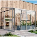 Vitavia Anlehn-Gewächshaus Helena 7000", Aluminium, 7,0 m², 3 mm ESG, 10 mm HKP | Wetterfestes & stabiles Wand-Gewächshaus zur Pflanzenanzucht | Ideales Treibhaus für Gemüse, Kräuter & Blumen - Thumbnail 4
