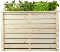 Hochbeet PLANTO 117x59x77 (BxTxH) aus Natürlicher Kiefer, Blumenbeet aus Holz, Wetterfest, Innen- und Außenbereich, Kräuterbeet für Garten, Balkon und Terrasse, Einfaches Stecksystem - Thumbnail 2