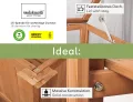 needs&wants® Großes Hochbeet mit Frühbeet-Aufsatz Abdeckung aus Holz für Garten Balkon, Pflanzbeet mit Gewächshaus Frühbeetkasten mit Deckel Dach Haube Ablage Pflanzkasten, 90 x 57 x 112,5 cm, braun - Thumbnail 3