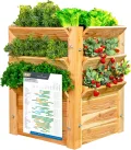 WESTMANN Premium Hochbeet aus Lärchenholz mit Aussaatkalender| Natur | 66x91x73 cm | Kräuterbeet | Holzhochbeet zum Bepflanzen von Gemüse & Kräutern - Thumbnail 9