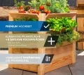 WESTMANN Premium Hochbeet aus Lärchenholz mit Aussaatkalender| Natur | 66x91x73 cm | Kräuterbeet | Holzhochbeet zum Bepflanzen von Gemüse & Kräutern - Thumbnail 3