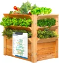 WESTMANN Premium Hochbeet aus Lärchenholz mit Aussaatkalender| Natur | 66x91x73 cm | Kräuterbeet | Holzhochbeet zum Bepflanzen von Gemüse & Kräutern - Thumbnail 1